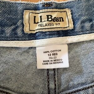 L.L.Bean Light Blue Relaxed Fit Cotton Jeans